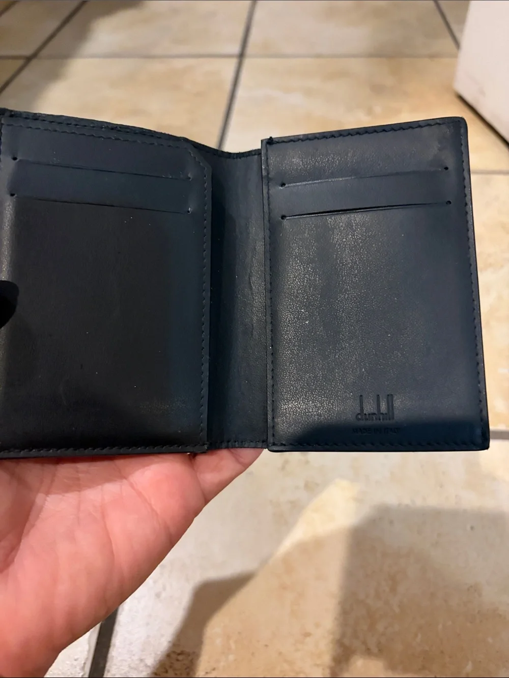 Dunhill Men's Black Textured Wallet